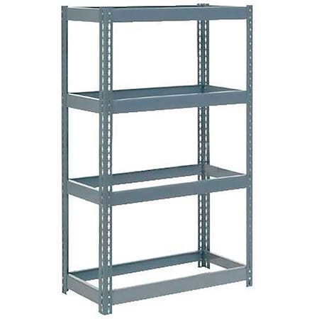 Global Industrial Extra Heavy Duty Shelving 36W x 24D x 60H With 4 Shelves, No Deck, Gray B2297162